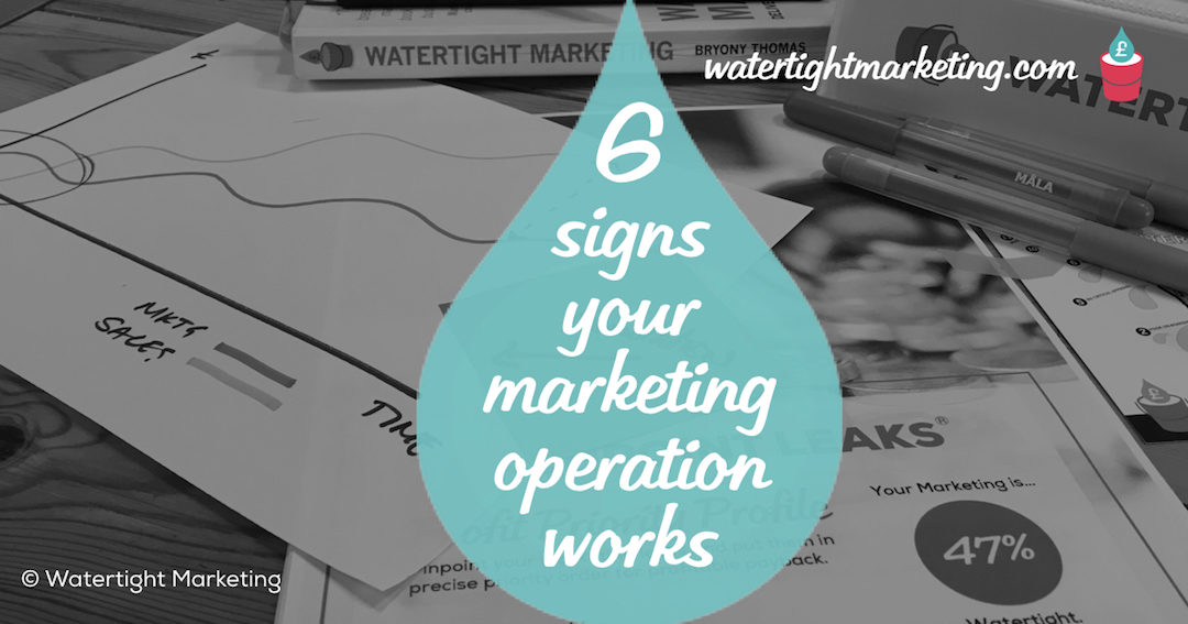 6 signs that you’re in control of your marketing