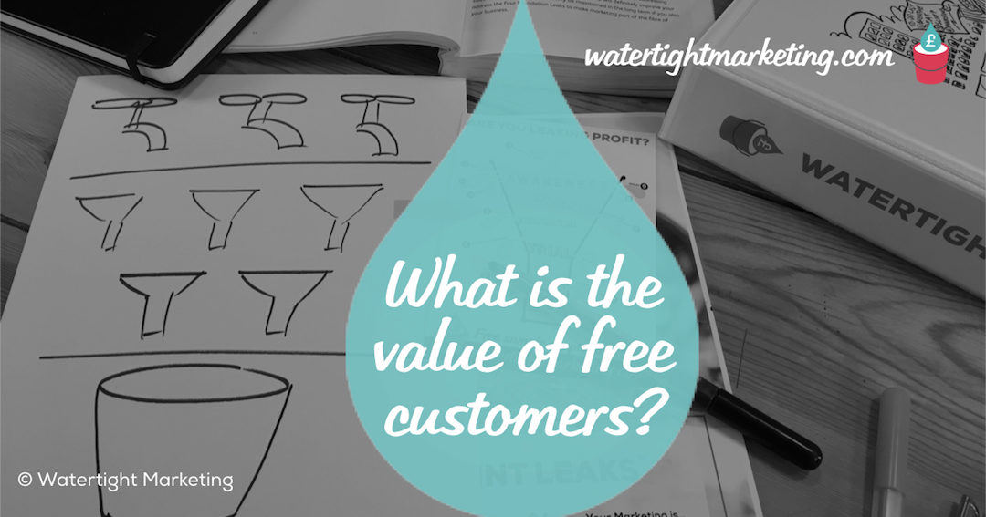 What is the value of free customers?