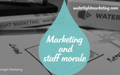 The effect of marketing on staff morale