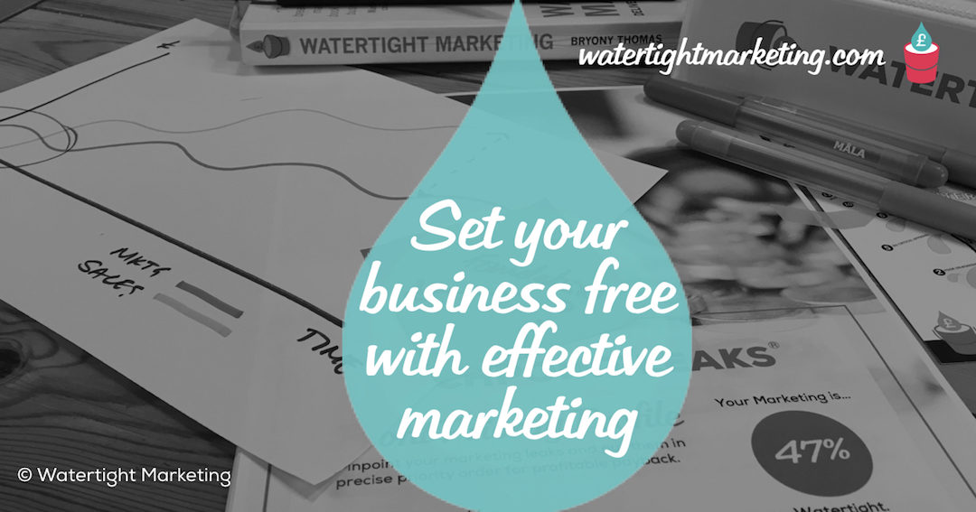 Truly effective marketing sets you and your business free