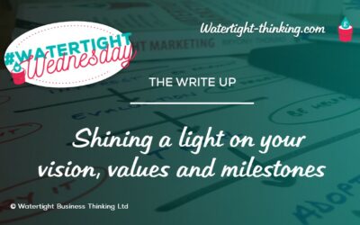 Shining a light on your vision, values and milestones