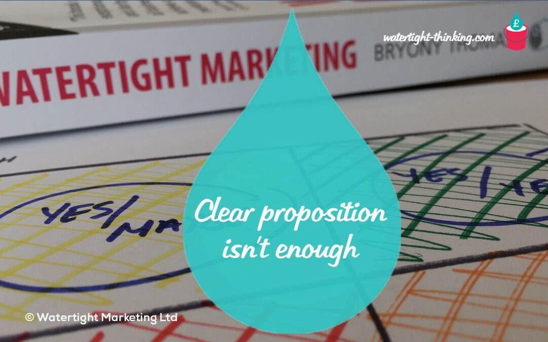 Why having a clear proposition isn’t enough